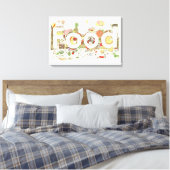 Food Word Art Slogan Funny Feinschmecker Typografy Leinwanddruck (Insitu (Schlafzimmer))