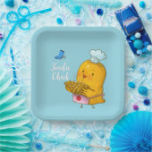 Foodie Chick Paper Plate   Pappteller (Party)