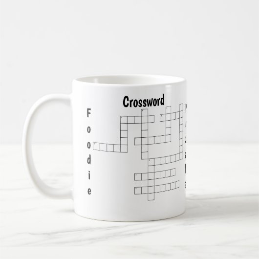 Foodie Crossword Puzzle | Interactive Brain Teaser Kaffeetasse (Links)