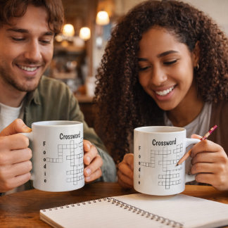 Foodie Crossword Puzzle | Interactive Brain Teaser Kaffeetasse