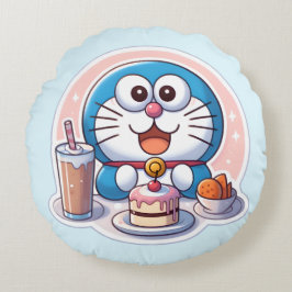 Foodie Dora Rundes Kissen