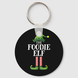 Foodie-Elf passende familien gruppe Weihnachtsfeie Schlüsselanhänger