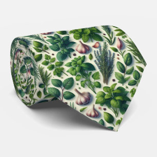 Foodie-Küchen-Schlips Frische Gartenkräuter Krawatte