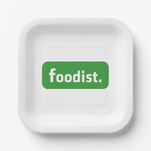 Foodist. Pappteller (Vorderseite)
