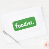 Foodist. Rechteckiger Aufkleber (Umschlag)