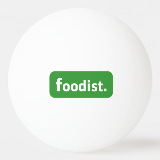 Foodist. Tischtennisball (Vorderseite)