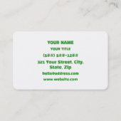 Foodist. Visitenkarte (Rückseite)