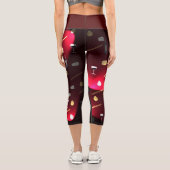 Foods Delight Cranberry Lights Capri Leggings (Rückseite)