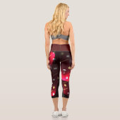 Foods Delight Cranberry Lights Capri Leggings (Rückseite)