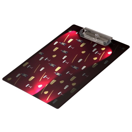 Foods Delight Cranberry Lights Klemmbrett (Schrägansicht)