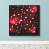 Foods Delight Cranberry Lights Leinwanddruck (Insitu (Holzboden))