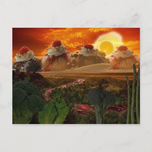 Foodscape Postcard Postkarte (Vorderseite)