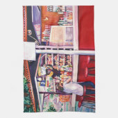 Foodstand, Mexiko Geschirrtuch (Vertikal)