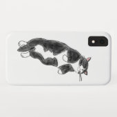 FooFooCat: Faule riesige Smokings-Katze Case-Mate iPhone Hülle (Rückseite (Horizontal))