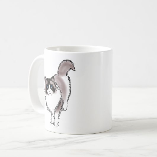 FooFooCat: Freches Ragdoll Kaffeetasse (Vorderseite Links)