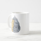 FooFooCat: Umarmen der Liebe-Katzen Kaffeetasse (Vorderseite Links)