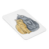 FooFooCat: Umarmung von Katzen der Liebe Magnet (Rechte Seite)