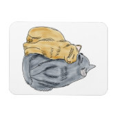 FooFooCat: Umarmung von Katzen der Liebe Magnet (Horizontal)
