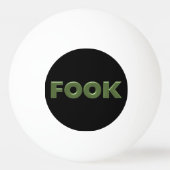 Fook Black 3-Sterne Tischtennisball (Vorderseite)