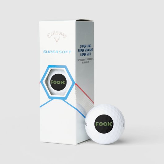 Fook black Callaway Supersoft golf Bälle 3 pk (Verpackung)