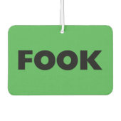 Fook Black Green Car Lufterfrischer (Vorderseite)