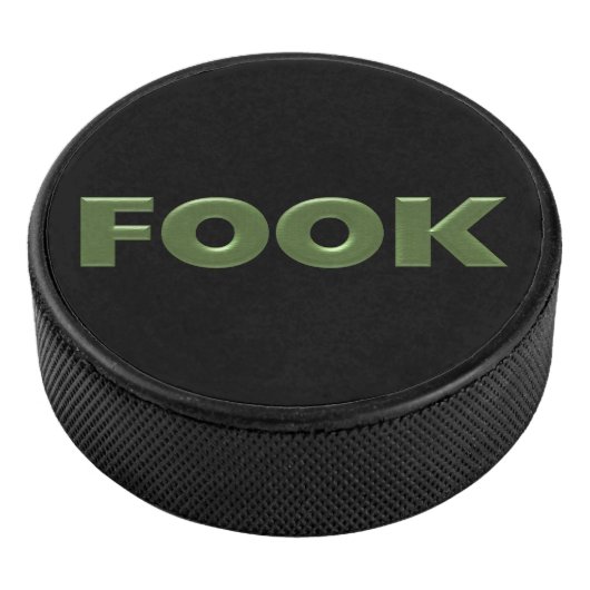 Fook Black Hockey Puck (3/4)