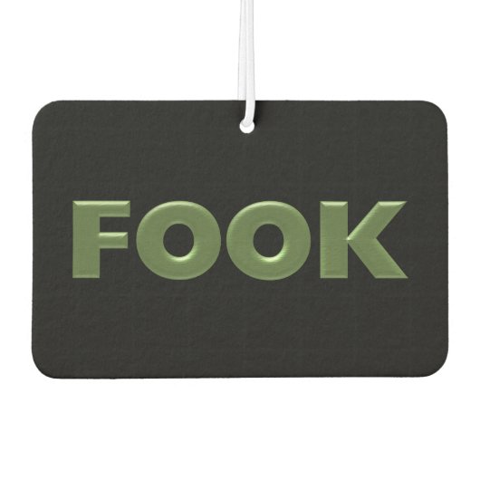 Fook green black car air fresh autolufterfrischer (Vorderseite)