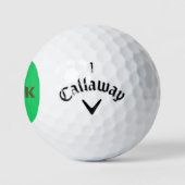 Fook green Callaway Warbird Golfbälle 3 pk (Logo)