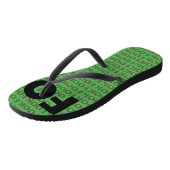 Fook Green Flip Flops Badesandalen (Schrägansicht)