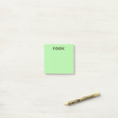 Fook green note Pads Post-it Klebezettel (Auf Schreibtisch)