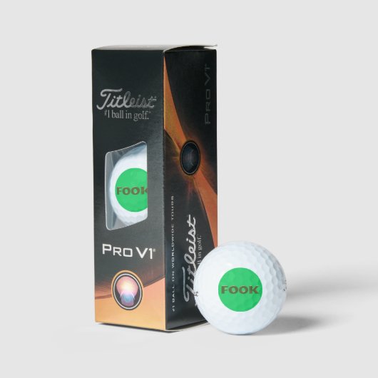 Fook green Titleist 2023 Pro V1 Golfbälle 3 Stk. (Verpackung)