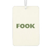 Fook Green White Car Lufterfrischer (Rückseite)