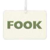 Fook Green White Car Lufterfrischer (Rückseite)