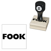 Fook große Briefmarke mit Griff Gummistempel (Stempel)