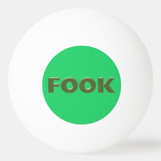 Fook-grüne Tischtennisball (Vorderseite)
