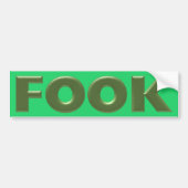 Fook grüner grüner Aufkleber Autoaufkleber (Vorne)