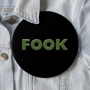 Fook schwarzer kolossaler Knopf Button