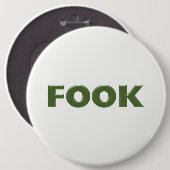 Fook weißer kolossaler Knopf Button (Vorne & Hinten)