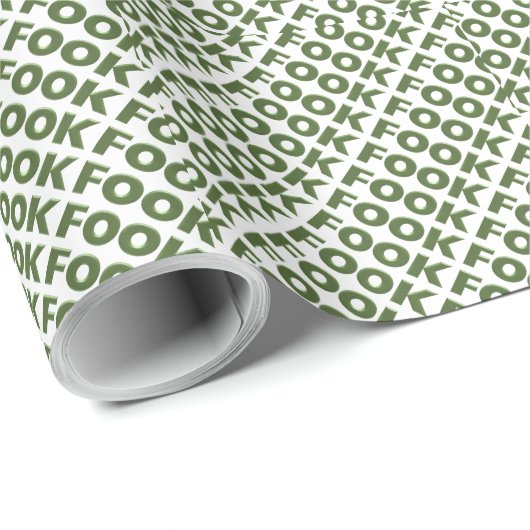 Fook weißes mattes Packpapier (Rolleneckpunkt)