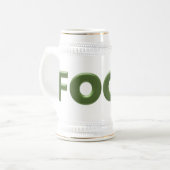 Fook white stein w gold trimmung bierglas (Vorderseite Links)