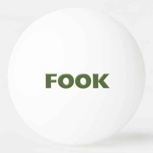Fook White Tischtennisball (Vorderseite)