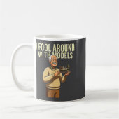 Fool Around With Models Train Hobby Funny Locomoti Kaffeetasse (Links)