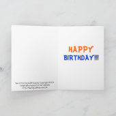 Fool Birthday Card-Aqua Karte (Innenseite)
