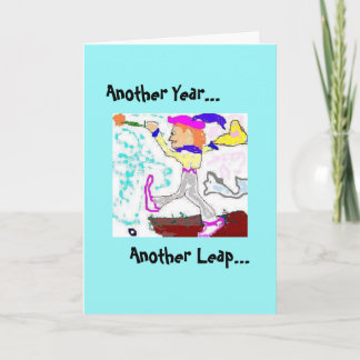 Fool Birthday Card-Aqua Karte