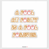 Fool Forever Aufkleber (Blatt)