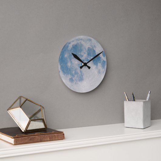 Fool Moon Astronomie Runde Wanduhr (Büro)