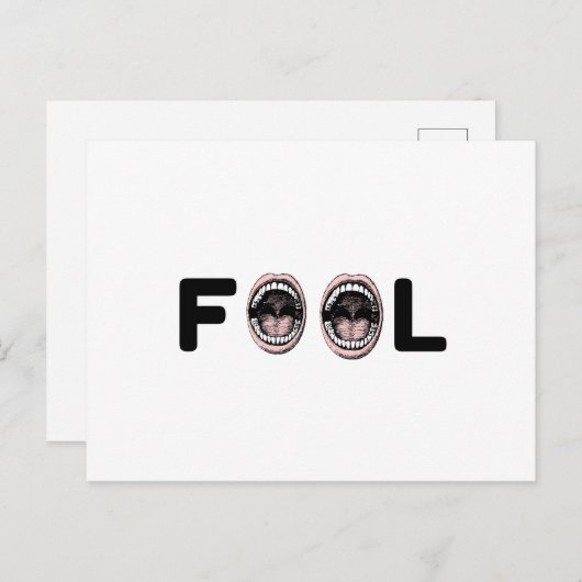 FOOL POSTKARTE (Vorne/Hinten)
