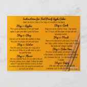 Fool Proof Apple Cider Recipe Karte (Rückseite)