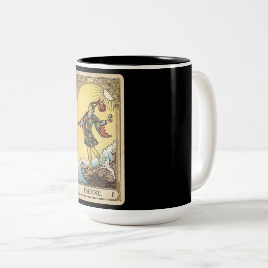 Fool Tarot Zweifarbige Tasse (VorderseiteRechts)
