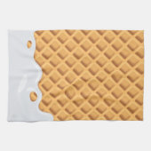 Fool the eye Tropfen Vanilla Ice Cream Cone Geschirrtuch (Horizontal)